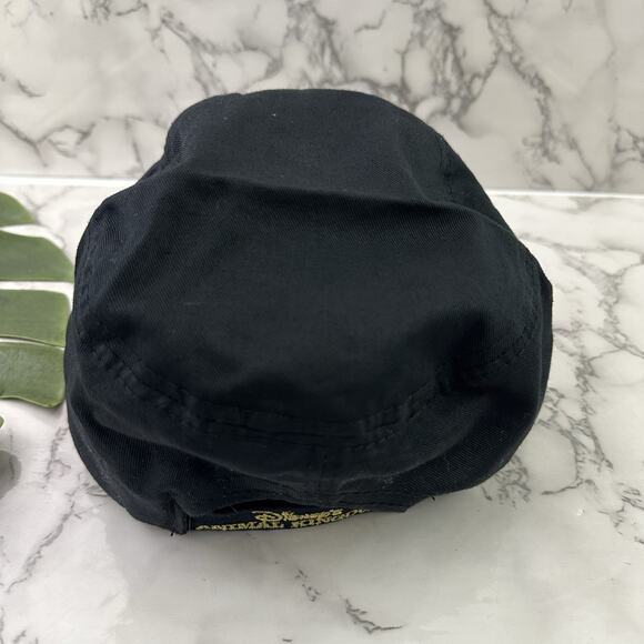Disney World Animal Kingdom Vintge Y2k Rhinestone Hat Black Adult One Size New - Picture 5 of 10